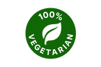 100% VEGETARIAN LOGO